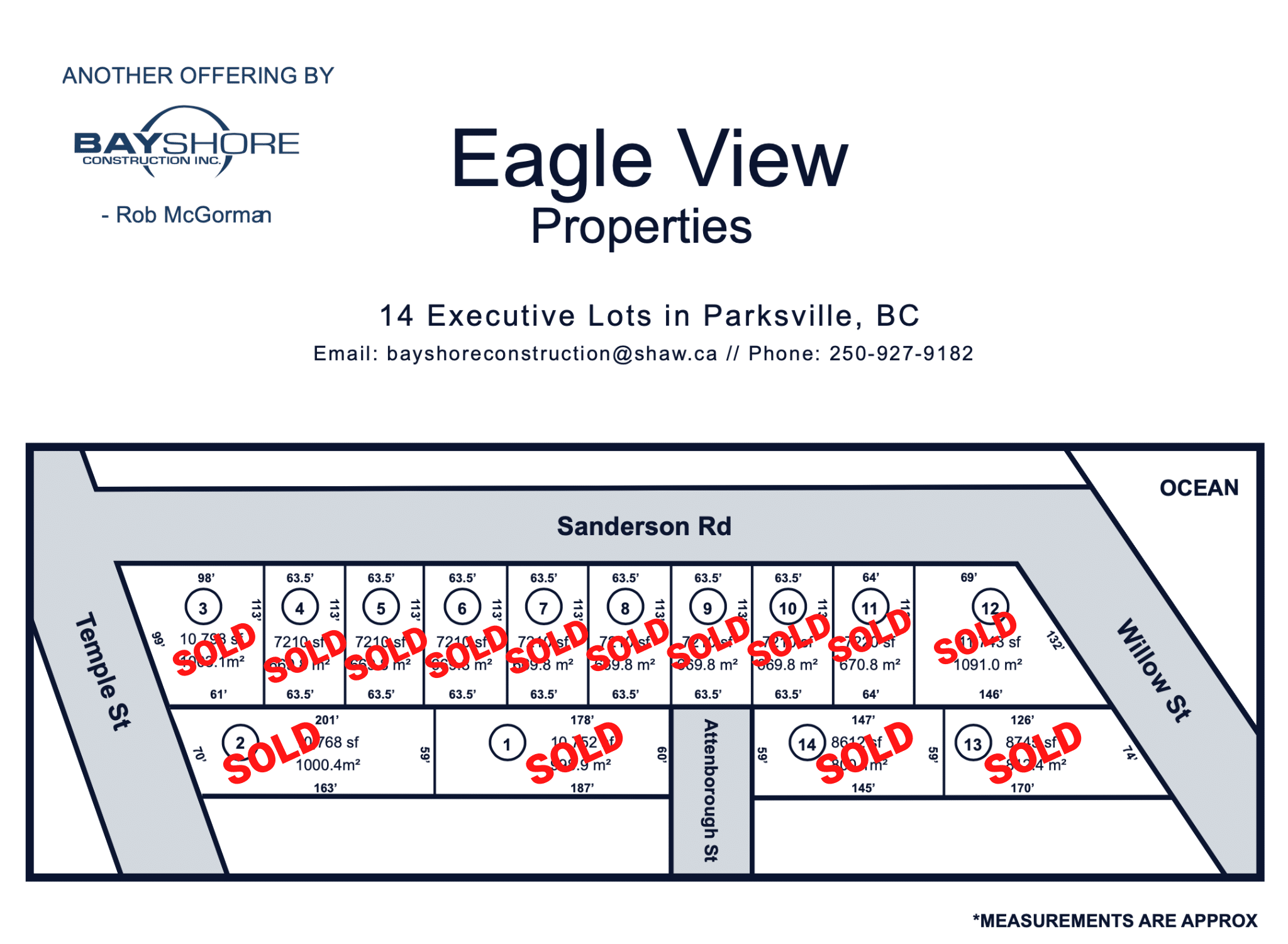 Eagleview Site Plan from Bayshore Construction